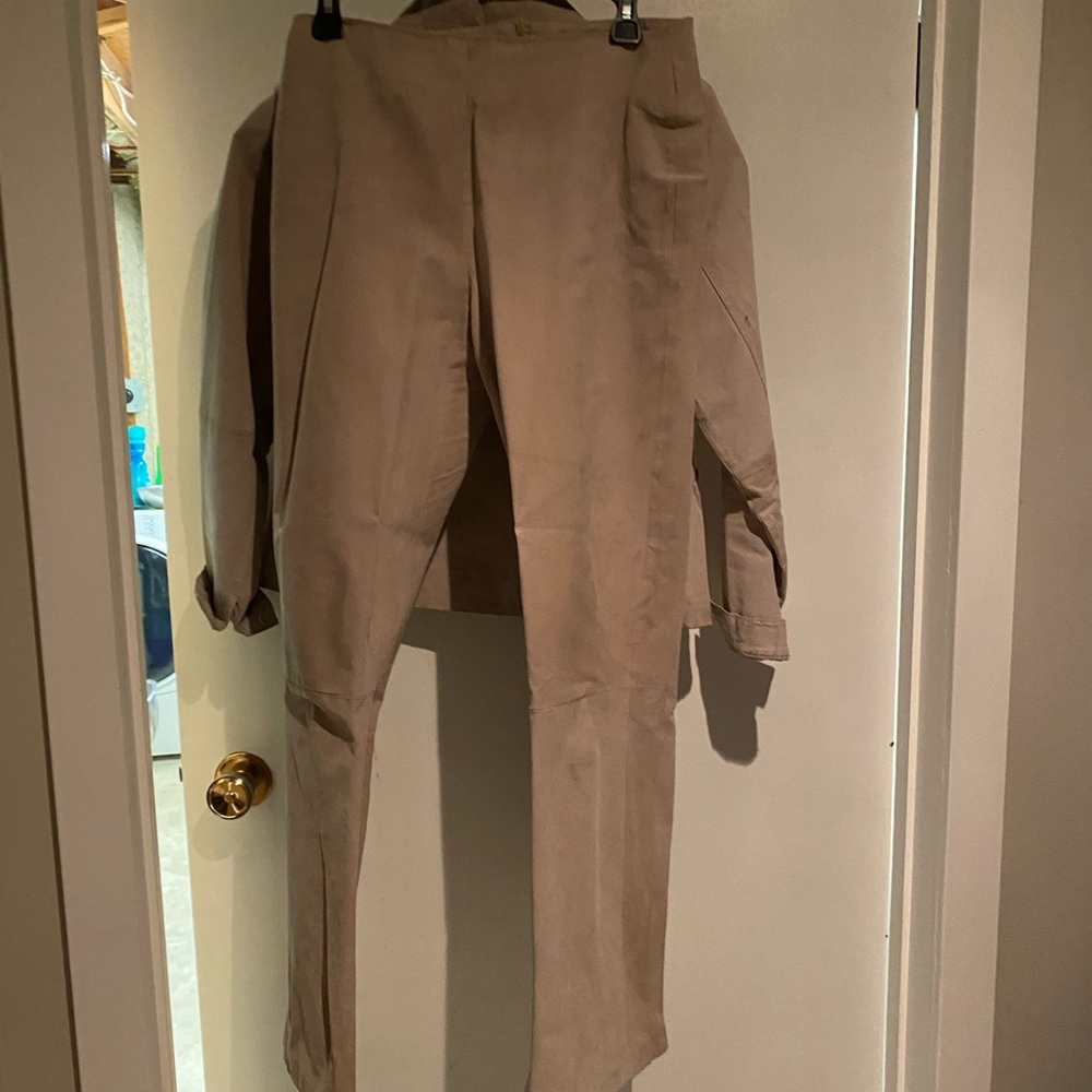 Womens Tan Pants and jacket